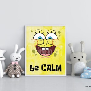 Spongebob Squarepants Poster Print Wall Art Room Decor Gifts | Etsy