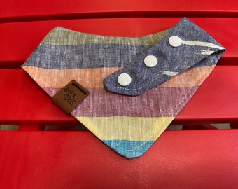 Rainbow with rain Bandana