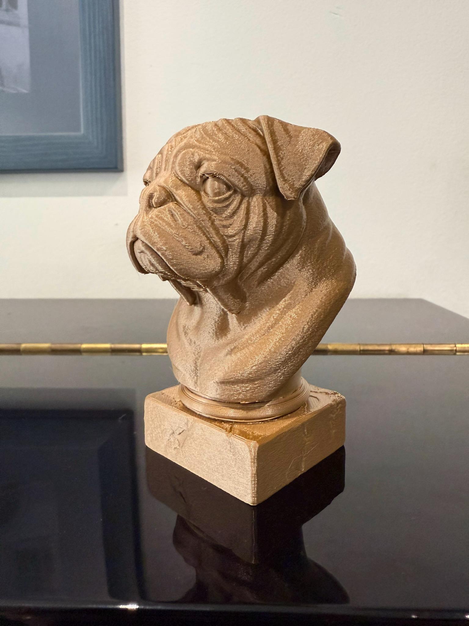 Statuette Carlin En Bronze - Style Antique - Aubaho - 10 X 9 X 7 Cm