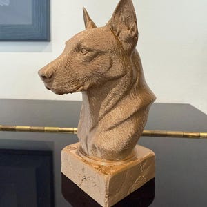 Malinois, statue miniature / buste de chien, édition limitée, Art Dog FR | eBay