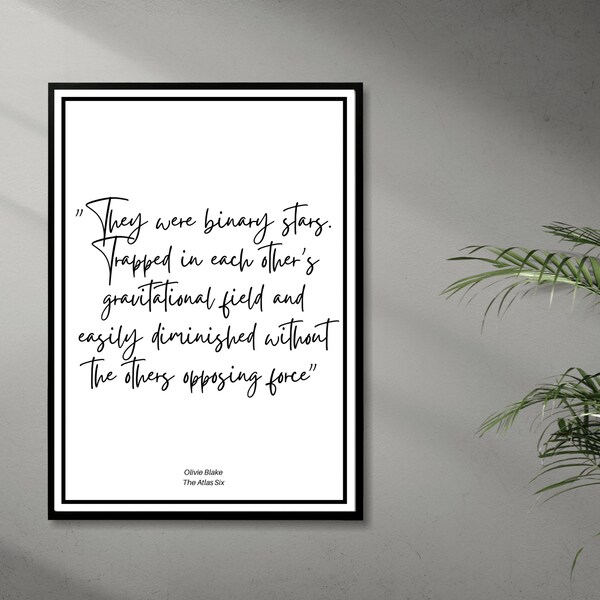 The Atlas Six Art Etsy