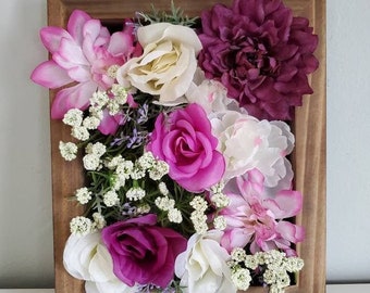 Flower Wall Decor, Floral decor, Garden Wall Decor, Flower Hanging, Floral Wall Art, Flower Garden Decor