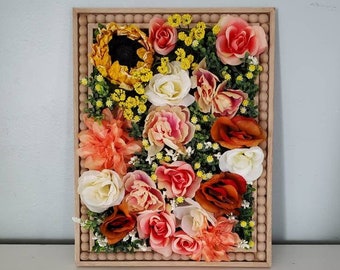 Floral Wall Art - Flower Wall Decor - Floral Home Decor - Flower Wall Hanging - 3D Flower Art