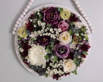 Floral Wall Hanging - Wall Decor - Home Decor - Flower Wall Hanging