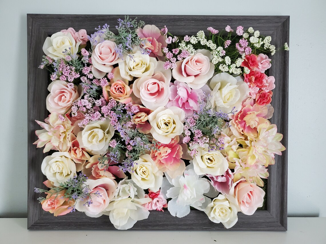 3D Rose Flower Wall, Floral Wall Decor, Flower Wall Hanging, Floral ...