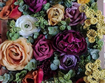 Flower Wall, Floral Wall Decor, 3D Flower Wall, Floral Wall Art