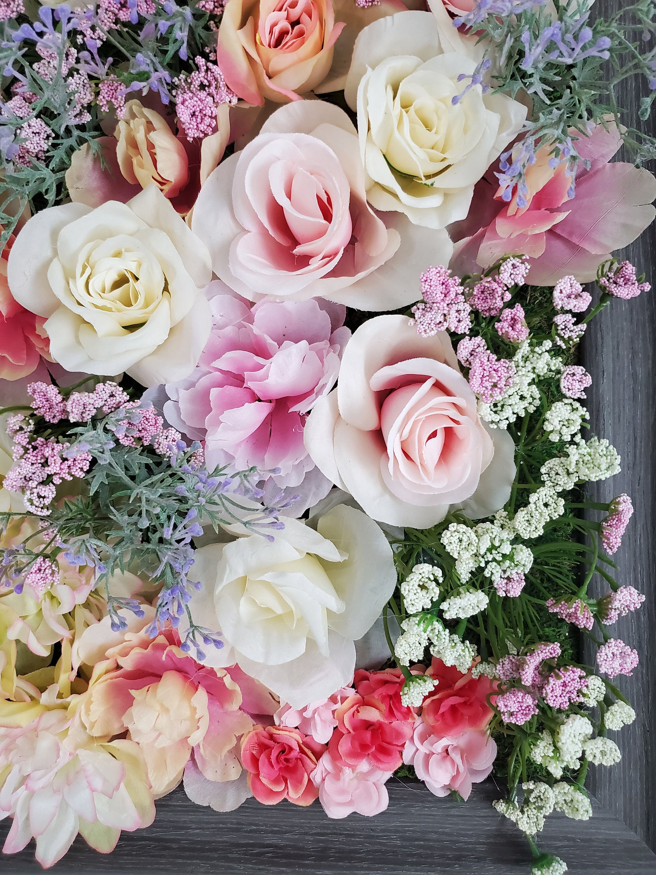3D Rose Flower Wall, Floral Wall Decor, Flower Wall Hanging, Floral ...