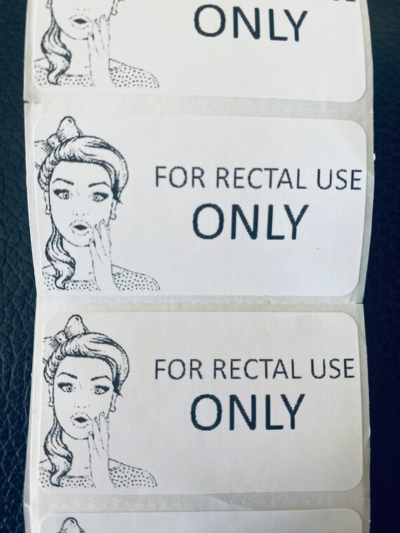 For Rectal Use Only Funny Prank Stickers Pack of 50 