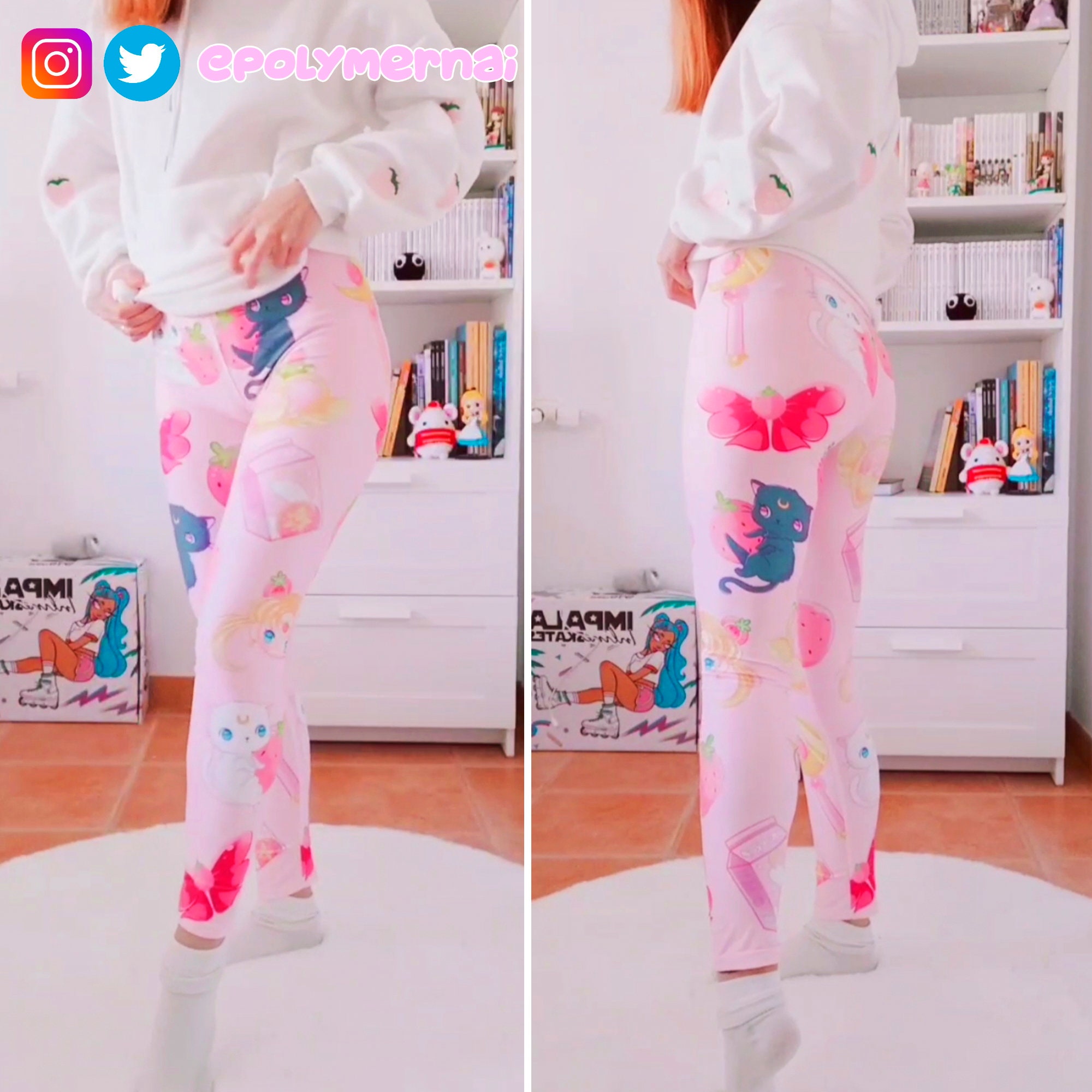 Leggings für Erwachsene Gr. S Windel Strumpfhose ABDL Rollenspiele