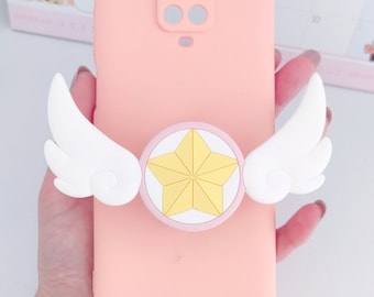 Fly Magical Girl - PHONE GRIP (Silicone stand for mobile phone) - Kawaii Anime Otaku Geek Gamer Accesory Charm Cosplay