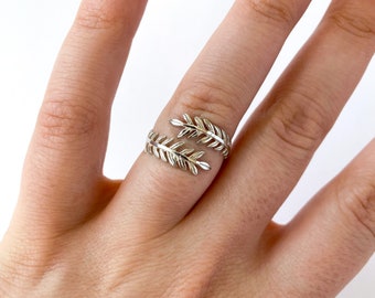 925 Sterling Silver Branch Ring, Adjustable Ring, Silver Ring, Statement Ring, Designer Ring, Boho Ring, Gift for women