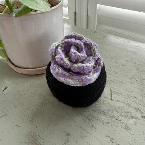 Crocheted Potted Succulent