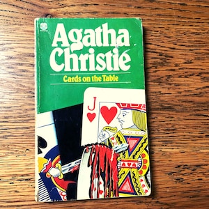 Agatha Christie - Cards on the Table  - A Hercule Poirot Mystery. Vintage Murder Mystery paperback. Fontana 1981.