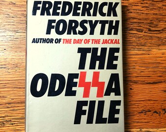 The Odessa File 1st Edition - by Frederick Forsyth - First Edition - 1972 Vintage Book Hardcover Dust Jacket