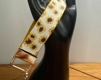 Sunflower Keychain Wristlet