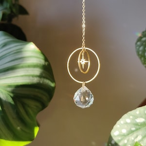 ASTRO AIR • Mini Crystal Suncatcher • Soothing rainbow prism • Dopamine Decor • Celestial Gift Idea • Handmade in France