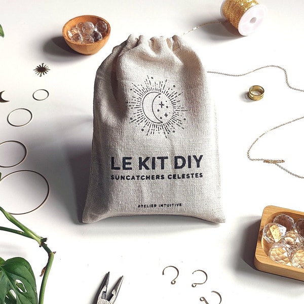 DIY Hemelse Raamhangerset: Maak tot 3 raamhangers | Creatieve hangende decoratieset | Cadeau-idee | Handleiding in het Frans en Engels