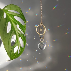ASTRO AIR • Mini Attrape Soleil étoile • Accessoire lumineux à suspendre • Décoration céleste Arc en ciel • Idée cadeau Zen et Bohème