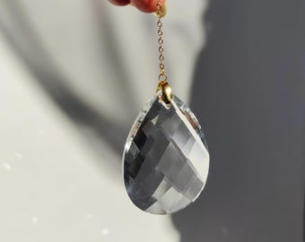 Kristall-Tropfen-Sonnenfänger: Minimalistische Feng-Shui-Hängedekoration – Zen-Dekor – Wohnaccessoires – Geschenkidee zu Weihnachten oder zum Einzug