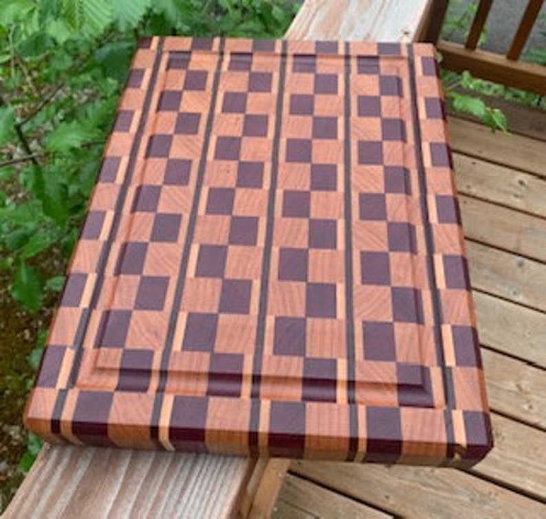 Handcrafted End Grain Cutting Board, Large Etsy