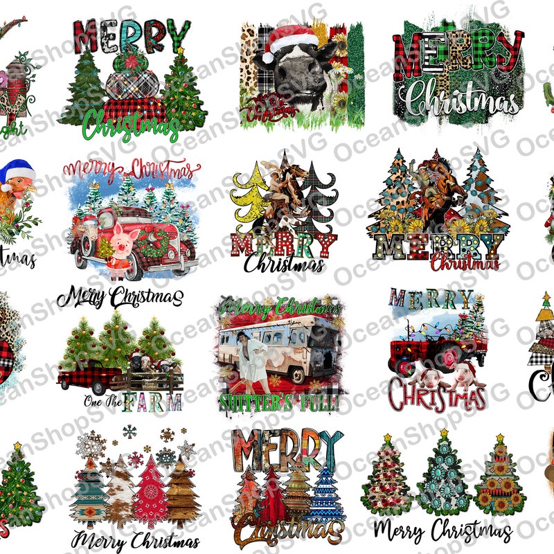 Christmas Transfer - Etsy