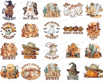 Retro Halloween Sublimation Prints, Ready to Press Transfers, Cute Shirts Bundle, Sublimation Bundle
