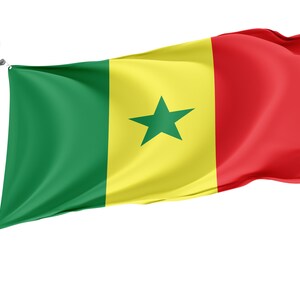 Flag of Senegal, Patriotic Flags, Unique Design Print, Flags for Indoor & Outdoor Use, Size - 3x5 Ft / 90x150 cm, Made in EU