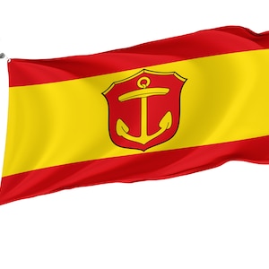 Ludwigshafen am Rhein Flag with Brass Grommets, Unique Design Print, Double Sided Large Flag, Size 3x5Ft / 90x150cm, Made in EU