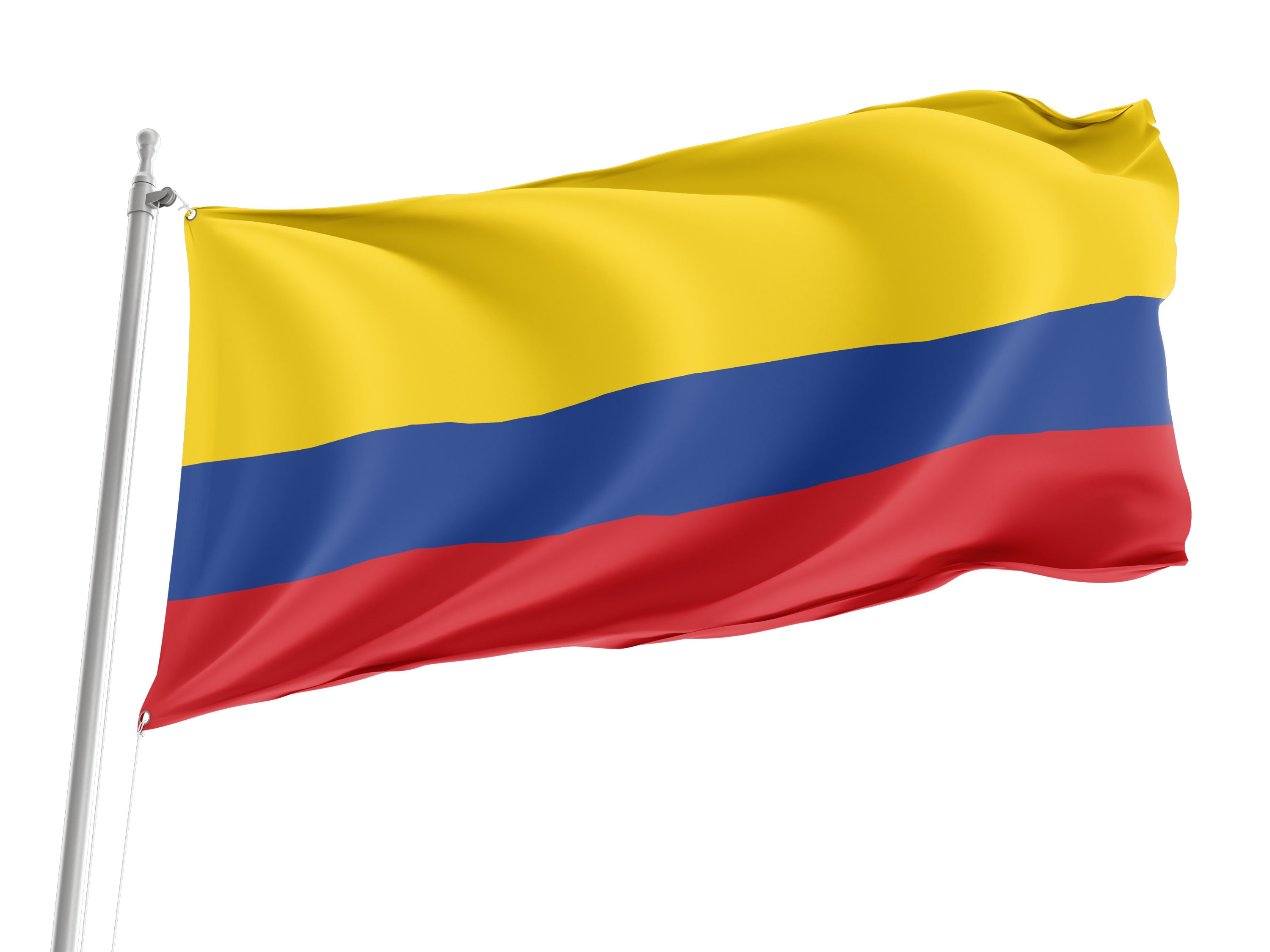 Kolumbianische Gartenflagge 30,5 X 45,7 Cm – Doppelseitige Jute-Flagge Für Draußen & Deko Innen