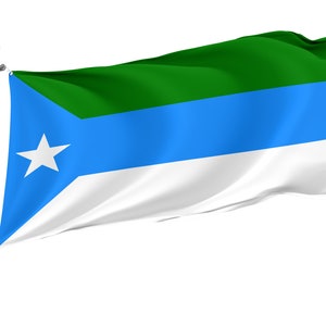 Flag of Jubaland, Somalia, Unique Design Print, Double Sided Large Flag, Size 3x5Ft / 90x150cm, Made in EU