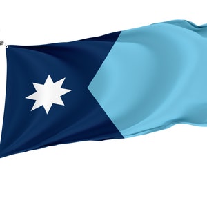 Minnesota 2023 Flag, Unique Design Print, Double Seams, Bright Colours, Reinforced Fabric, Size 3x5Ft / 90x150cm