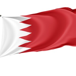 Flagge von Bahrain, Patriotische Flaggen, Einzigartiges Design Druck, Flaggen für innen und außen, Größe - 3x5 Ft / 90x150 cm, Made in EU