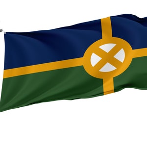 Scott, Louisiana Flag, Unique Design Print, Double Seams, Bright Colours, Reinforced Fabric, Size 3x5Ft / 90x150cm, Garden flags