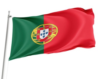 Flag of Portugal, Patriotic Flags, Unique Design Print, Flags for Indoor & Outdoor Use, Size - 3x5 Ft / 90x150 cm, Made in EU