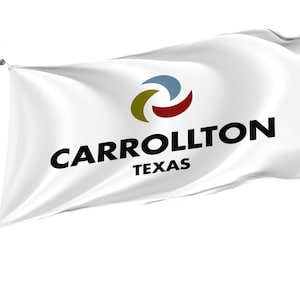 Carrollton, Texas Flag: Unique Design, Bright Colors (3x5Ft / 90x150cm)