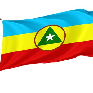Flag of Cabinda Province, Angola, Unique Design Print, Double Sided Large Flag, Size 3x5Ft / 90x150cm, Made in EU