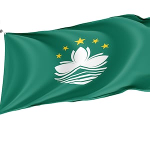 Flag of Macau, Patriotic Flags, Unique Design Print, Flags for Indoor & Outdoor Use, Size - 3x5 Ft / 90x150 cm, Made in EU