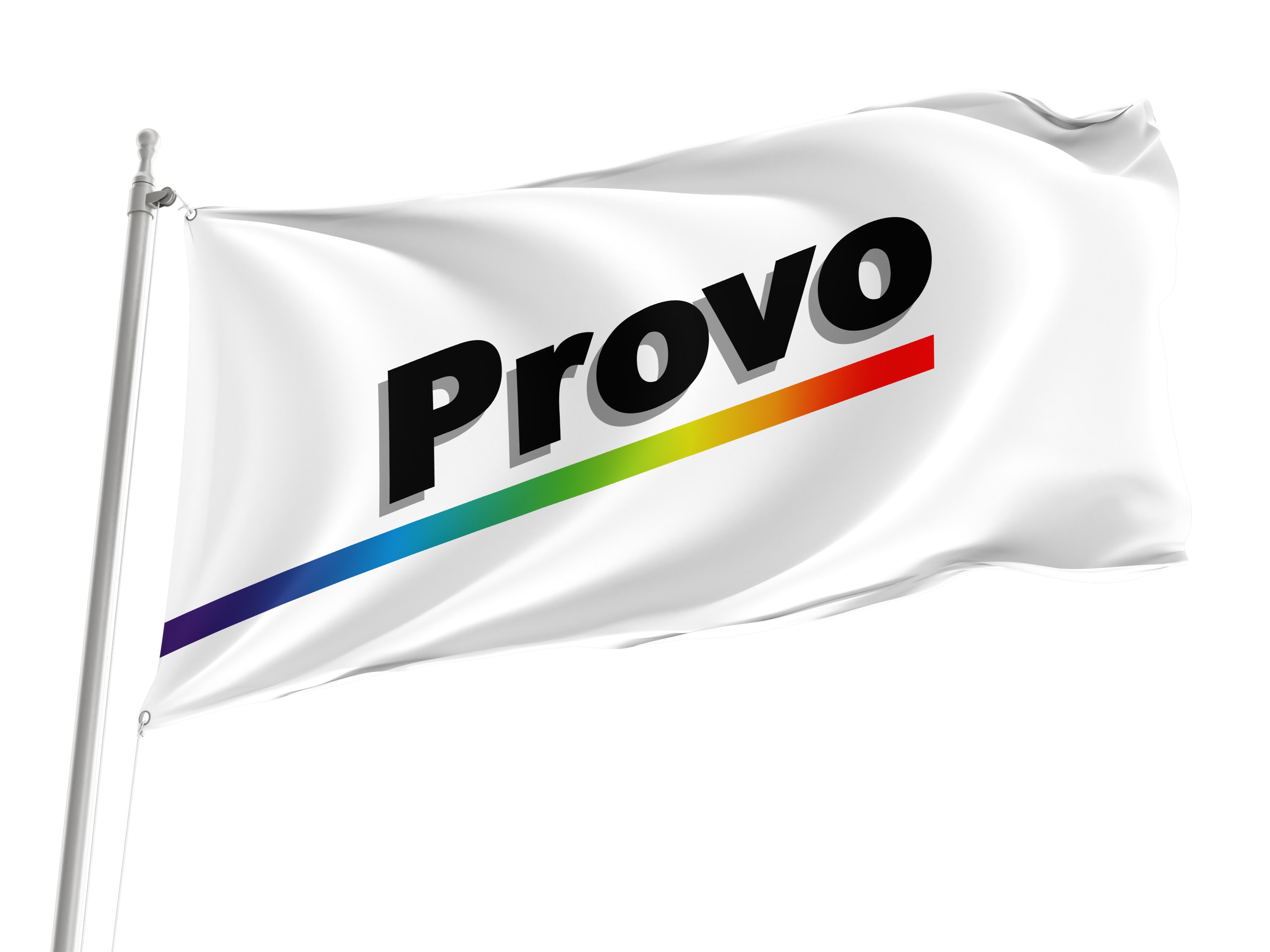 Provo, Utah 1989-2015 Flag, Unique Design Print, Double