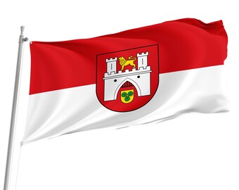 Bandiera Di Fürth 3x5 Ft (90x150 Cm) In Poliestere - Colori Vivaci, Made In EU, Ideale Per Festa E Decorazione