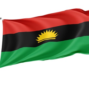 Flag of Biafra, Patriotic Flags, Unique Design Print, Flags for Indoor & Outdoor Use, Size - 3x5 Ft / 90x150 cm, Made in EU