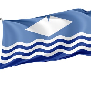 Isle of Wight Flag: British County Waves Design (3x5 Ft)