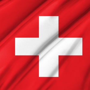 Flag of Switzerland, Patriotic Flags, Unique Design Print, Flags for Indoor & Outdoor Use, Size 3x5 Ft / 90x150 cm, Made in EU image 4