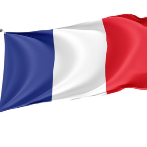 Flagge Frankreichs, Patriotische Flaggen, Einzigartiges Design Druck, Flaggen für Den Innen- und Außenbereich, Größe - 3x5 Ft / 90x150 cm, Made in EU
