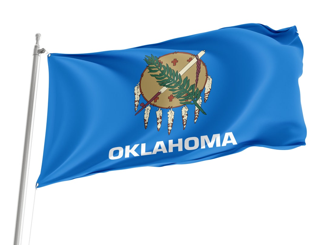 Oklahoma State Flag, Patriotic Flags, Unique Design Print, USA States ...