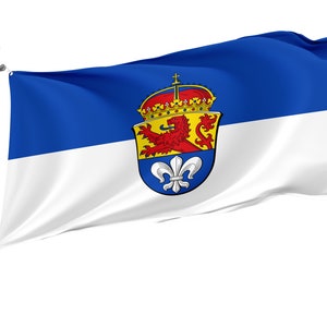 Darmstadt Flag with Brass Grommets, Unique Design Print, Double Sided Large Flag, Size 3x5Ft / 90x150cm, Made in EU
