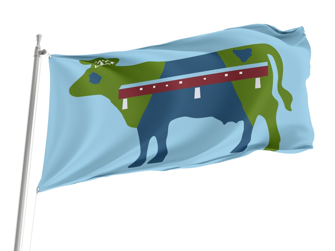 Cornwall Connecticut Flag Unique Design Print Double Seams Etsy