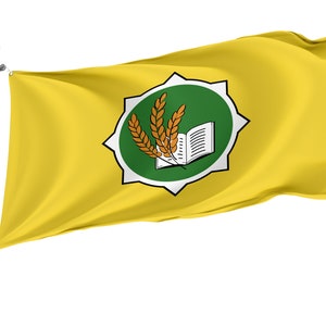 Bozeman, Montana Flag, Unique Design Print, Double Seams, Bright Colours, Reinforced Fabric, Size 3x5Ft / 90x150cm, Garden flags