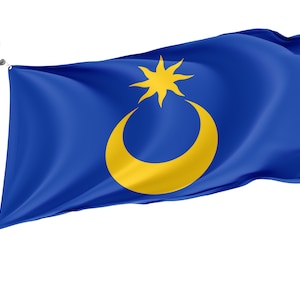 Flag of Portsmouth, Unique Design Print, Flags for Indoor & Outdoor Use, British County, Size - 3x5Ft / 90x150cm, Made in EU