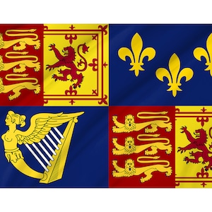 Drapeau royal de la Grande-Bretagne (1707-1714), impression au design unique, grand drapeau double face, taille 3x5Ft / 90x150cm, fabriqué dans l&#39;UE