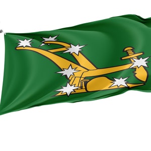 Bandiera di Starry Plough Green, stampa di design unica, bandiere per uso interno ed esterno, British County, dimensioni - 3x5Ft / 90x150cm, Made in EU